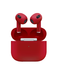 Caviar Customized Airpods 3rd Generation Full Automotive Grade Scratch Resistant Paint GLossy Red
